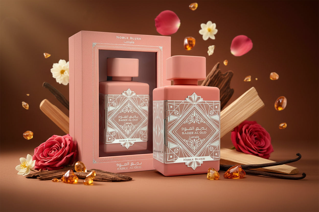 Badee Al Oud Noble Blush EDP 100ml – Lattafa | Dupe di MFK Baccarat Rouge 540